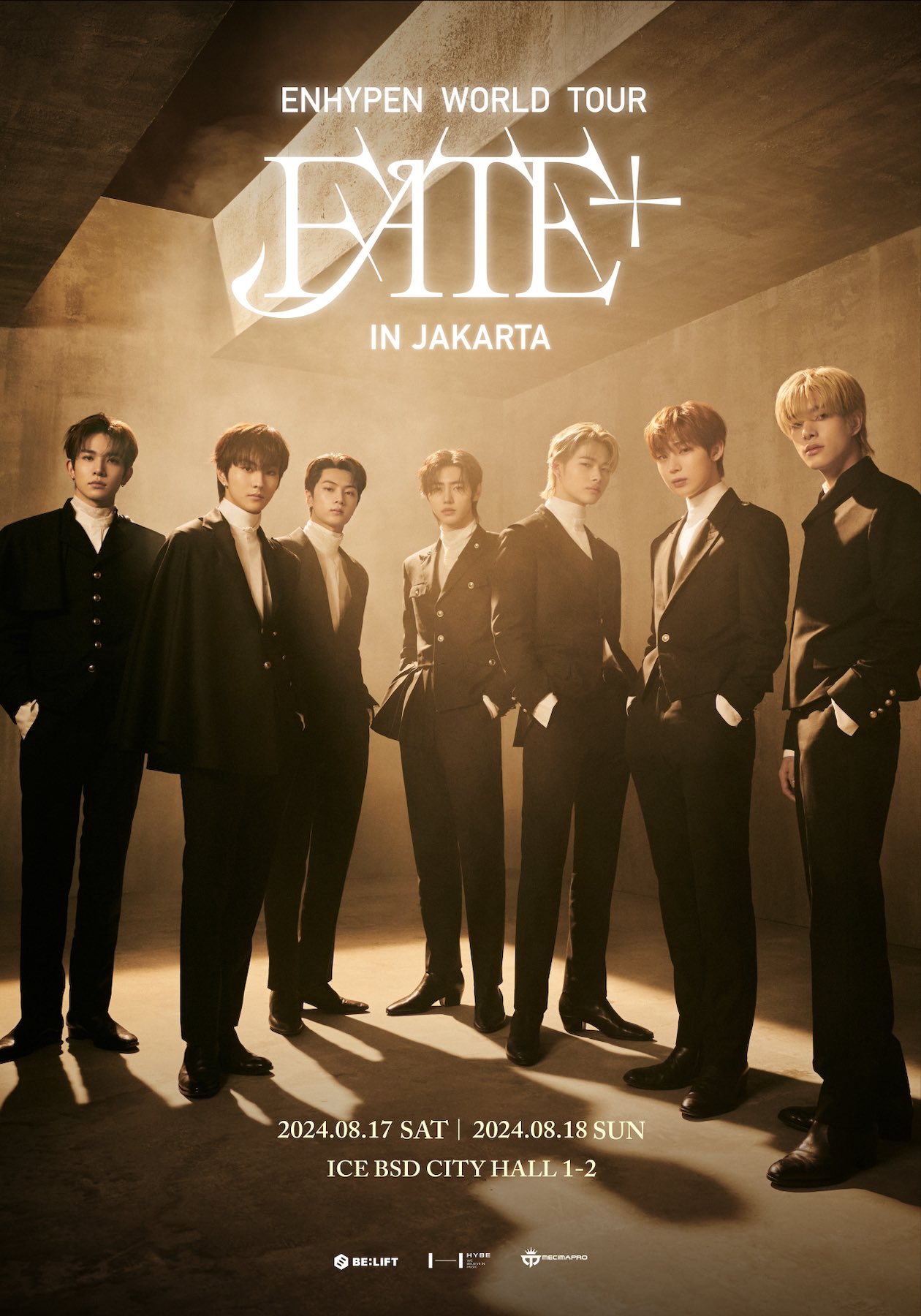 Poster Konser ENHYPEN World Tour FATE PLUS in JAKARTA