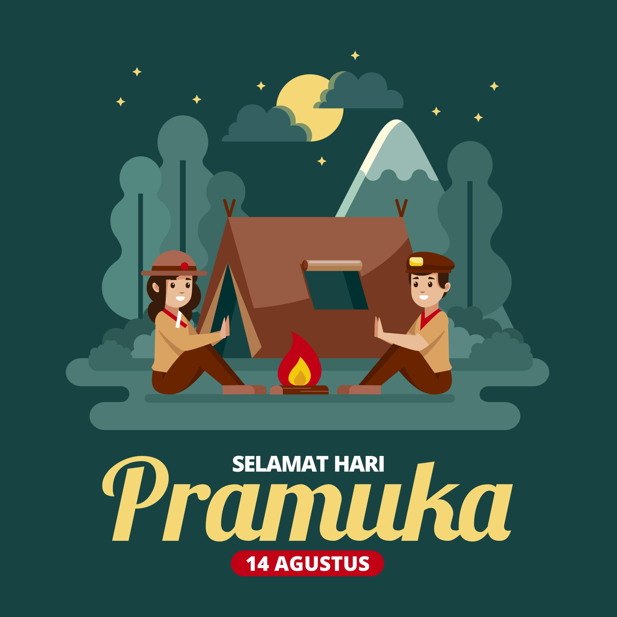 Gambar Ucapan Hari Pramuka 2024