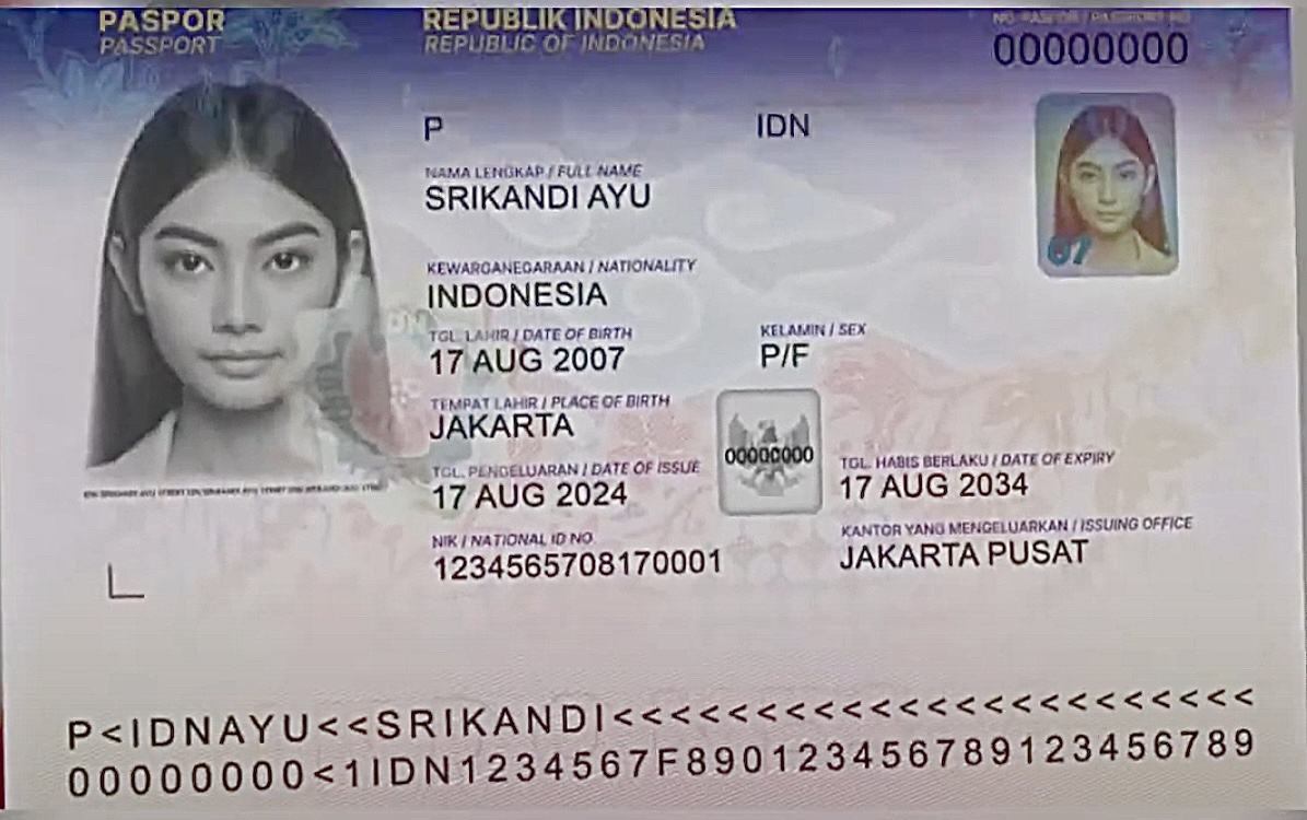 Bagian dalam desain paspor baru Indonesia | Screenshot on Ditjen Imigrasi Official Video