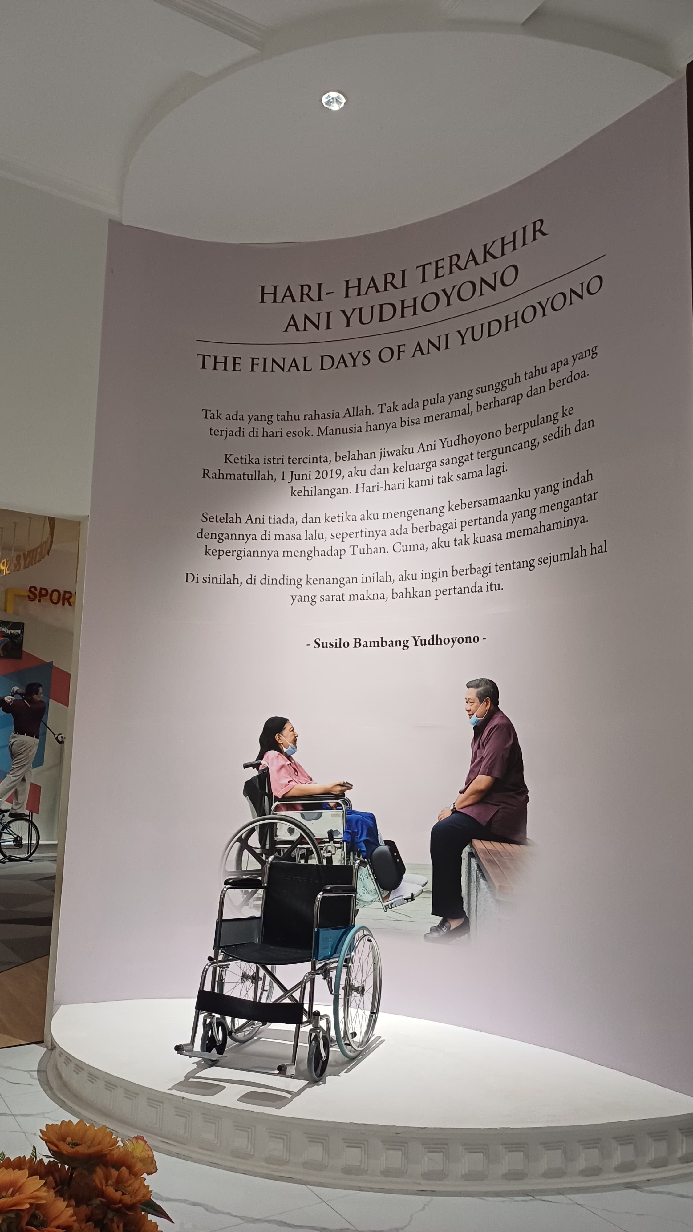 puisi SBY untuk mendiang istrinya | Foto: Dokumentasi Pribadi/Laura Silka (KKN Roman Pacitan Sub Unit Purwoasri)