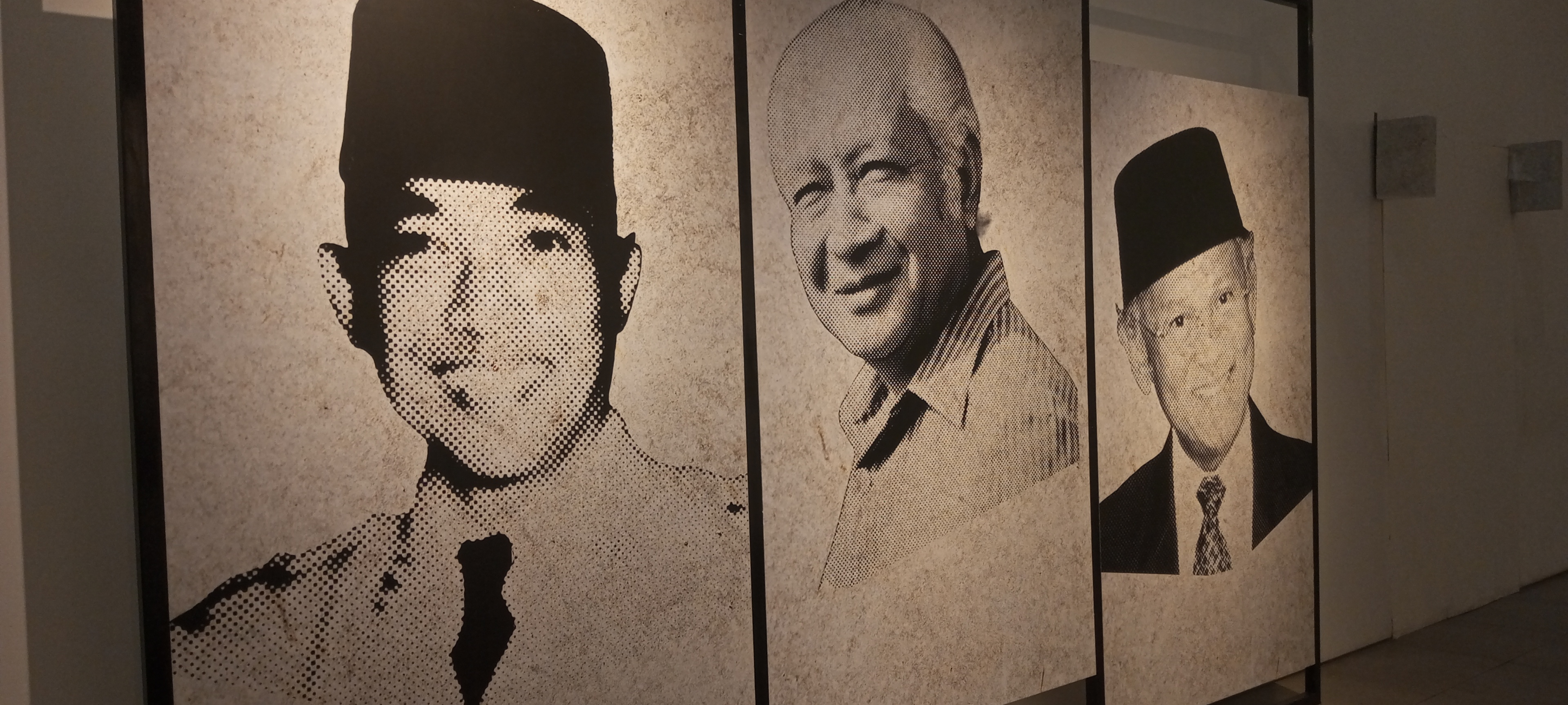 Banner Presiden Terdahulu Indonesia di Lorong Pameran Mari Kemari ke Nusantara | Dokumentasi Pribadi 