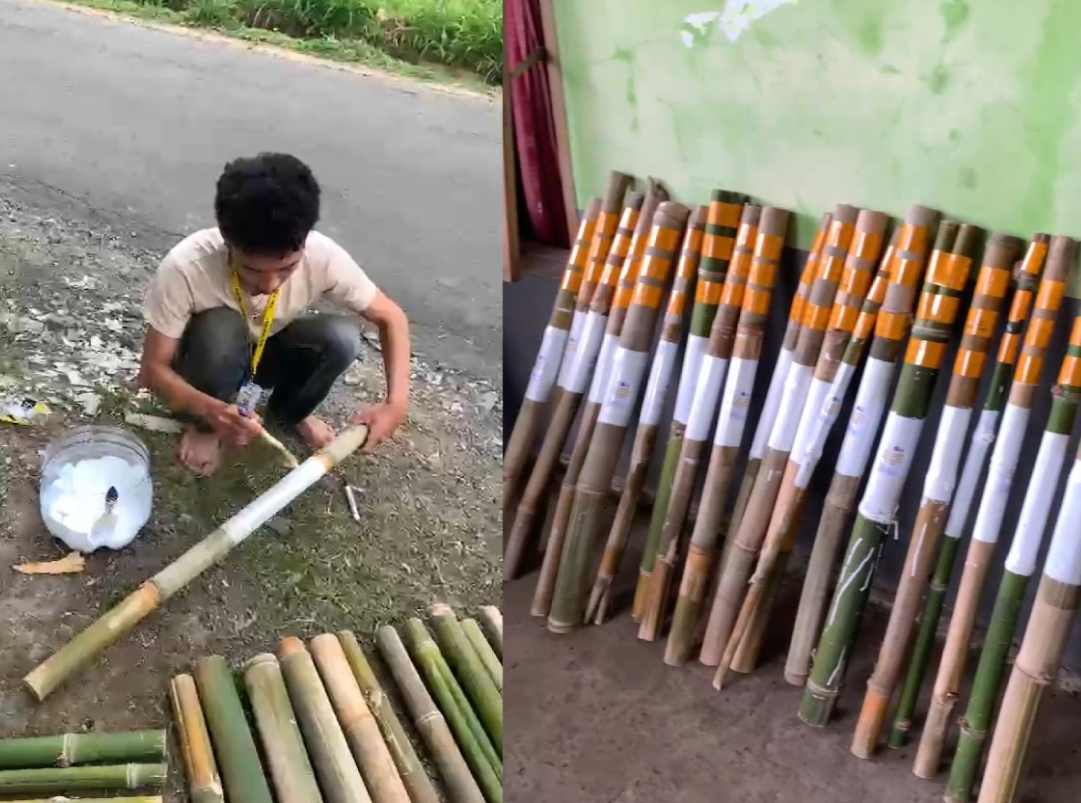  Pembuatan Bamboo Reflector | Sumber: Nickholast Aditya 