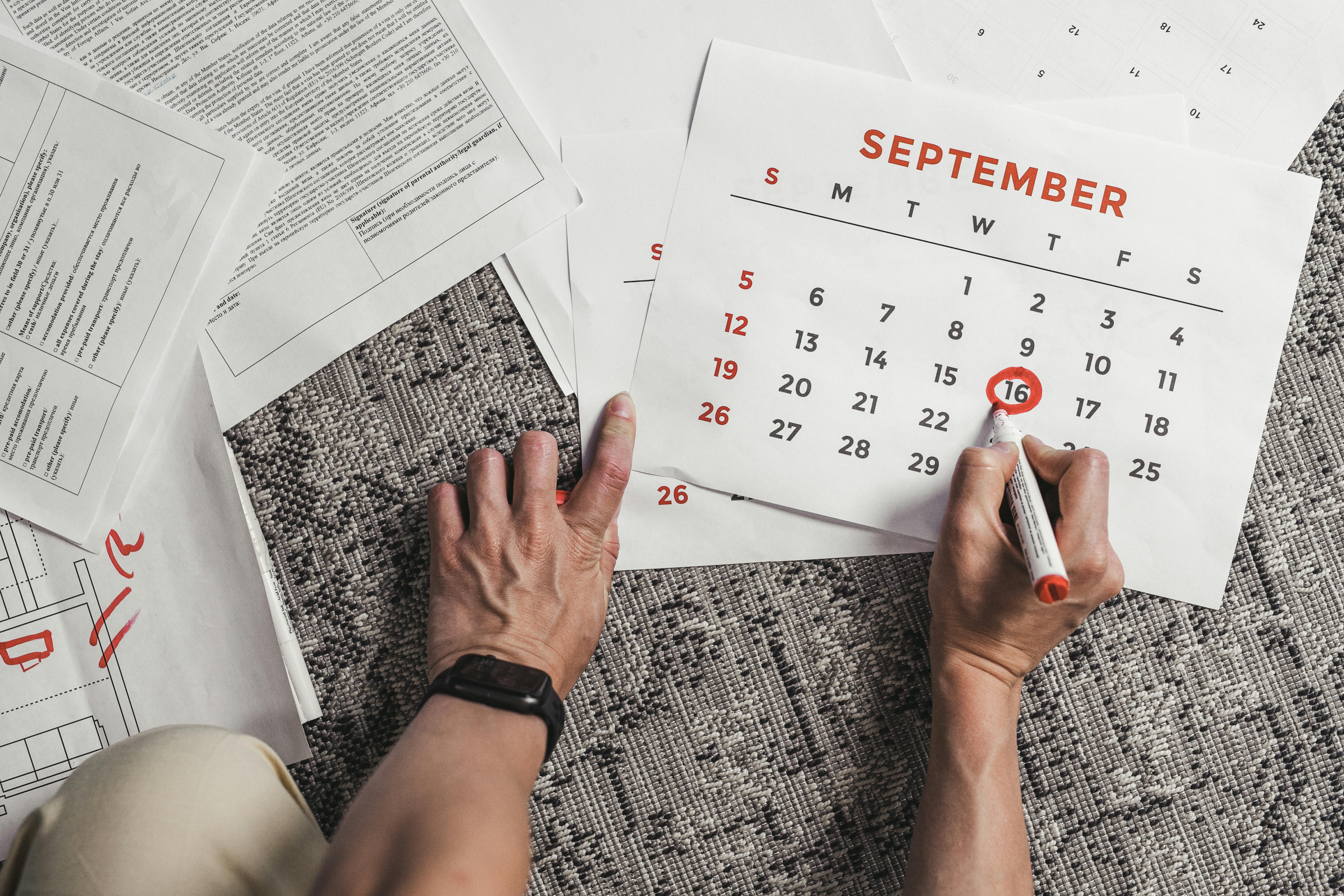 Kalender September 2024 