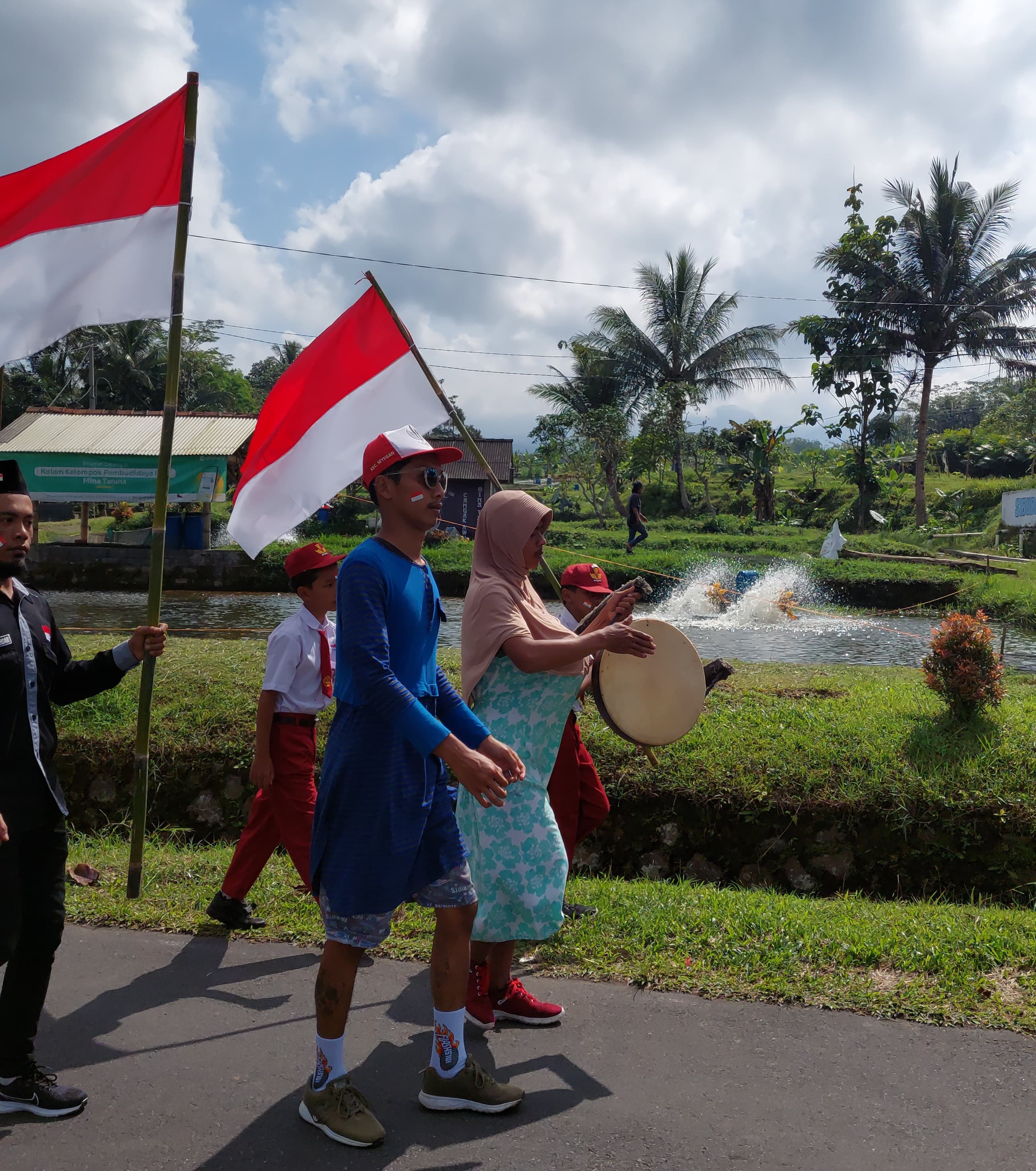 Karnaval Perayaan HUT RI di Desa Wisata Kembang, Yogyakarta