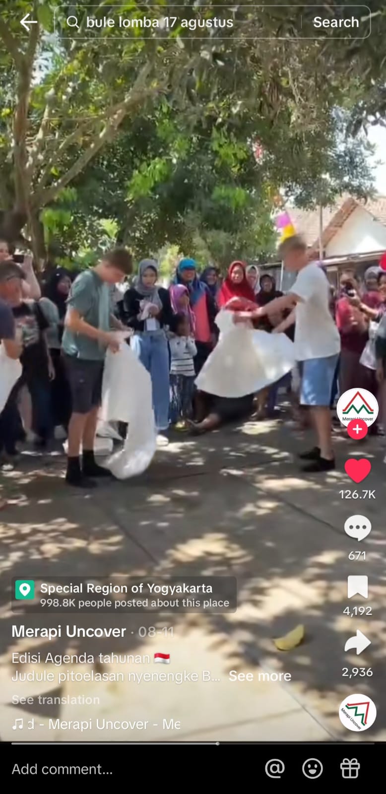  sumber foto: tangkapan layar TikTok @merapiunicover_ 