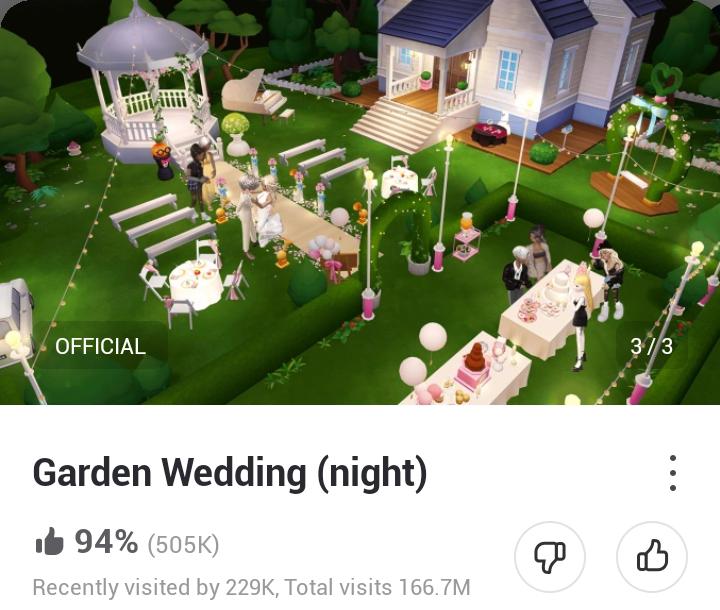 Dunia 'Garden Wedding (night)' dengan suasana pernikahan malam hari | Foto: Dokumentasi Pribadi