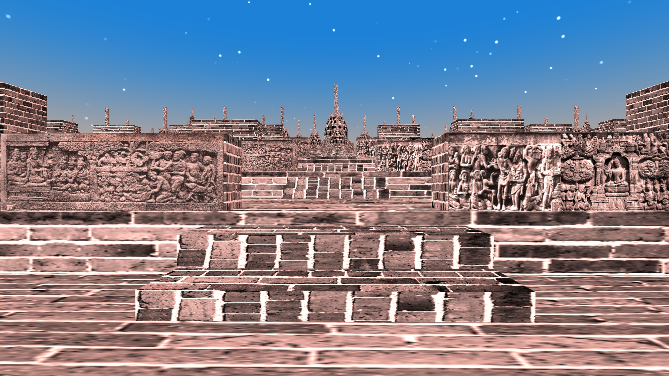 Tampilan Candi Borobudur di dunia 'Candi Borobudur' | Foto: Dokumentasi Pribadi