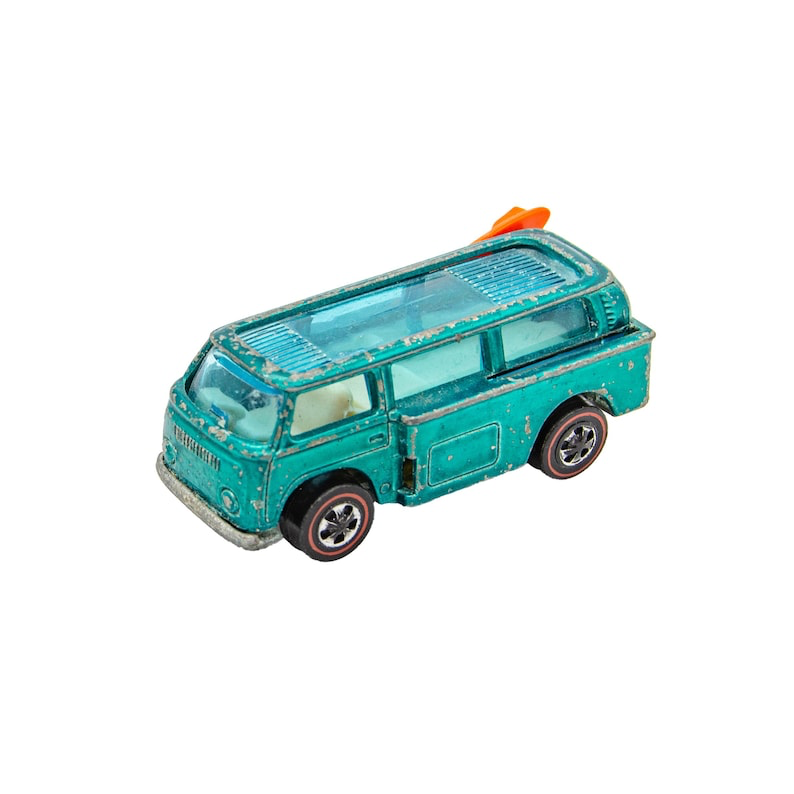 Redline Hot Wheels VW Beach Bomber Aqua | etsy.com