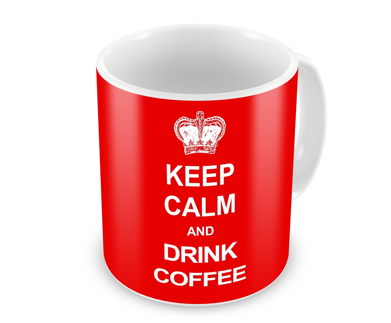 Desain poster 'keep calm and...' pada sebuah mug | Foto: TheDigitalArtist dari Pixabay