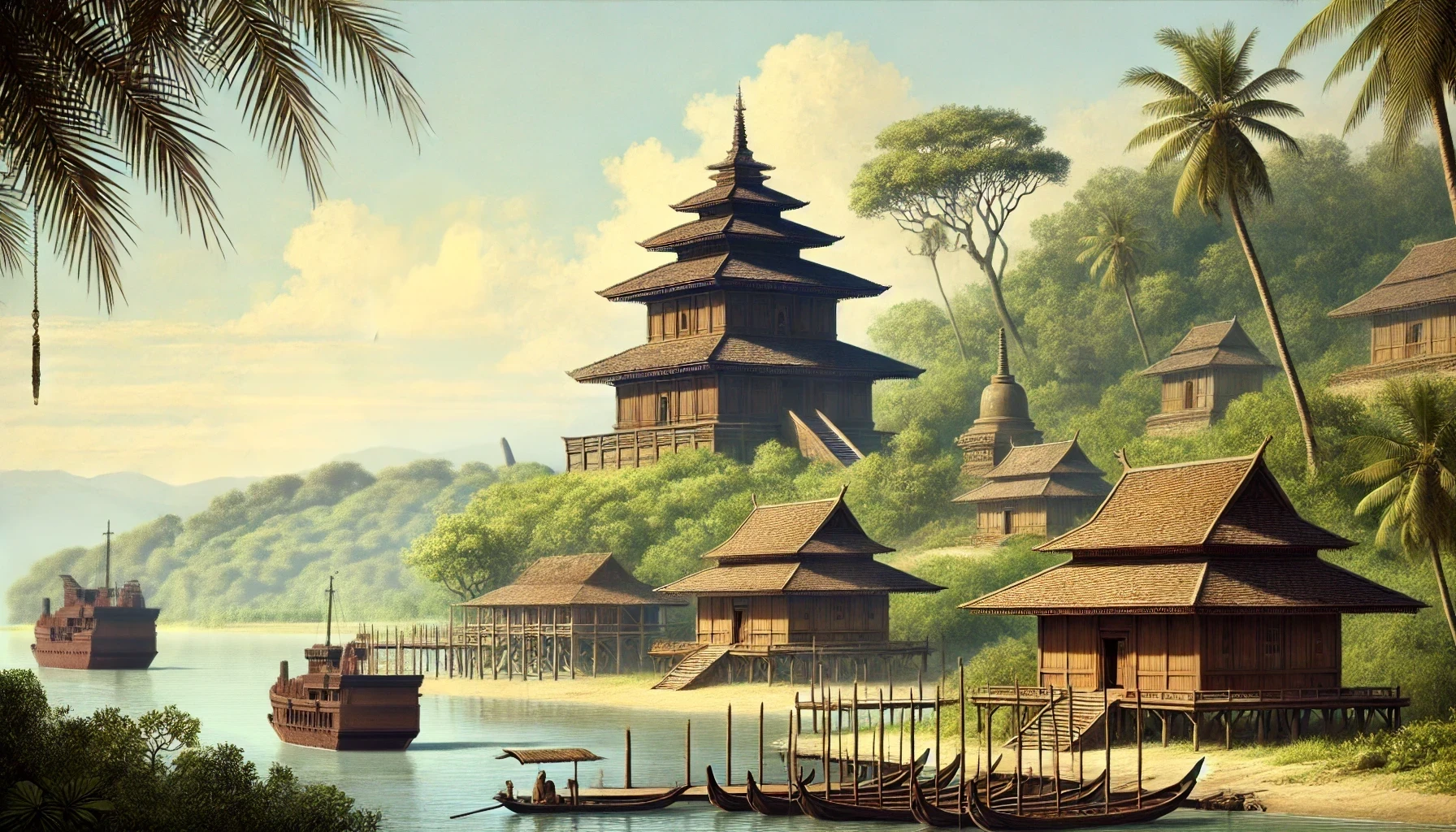 Ilustrasi Kerajaan Sriwijaya