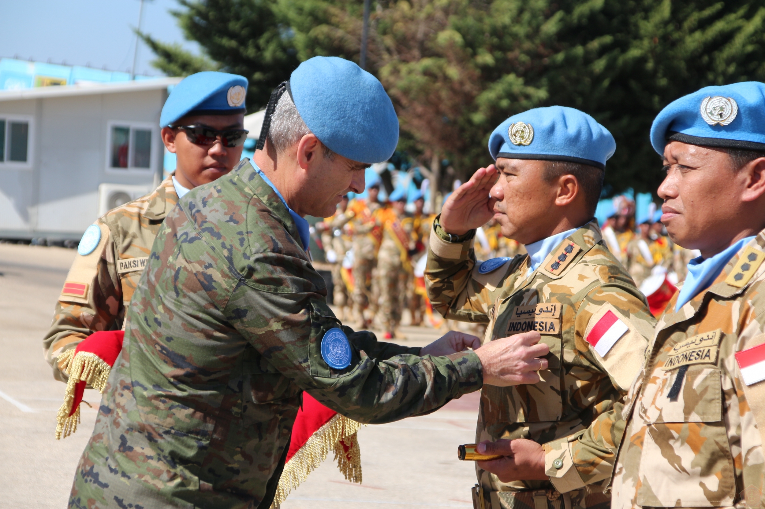 TNI saat mendapatkan penghargaan medali PBB atau United Nations Medal (tnimil.id)