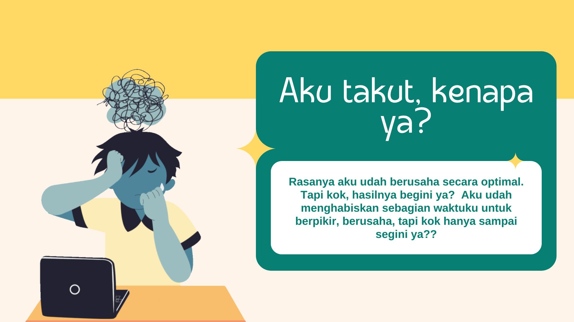 Sumber: Gambar 1. Kenapa aku takut, ya?