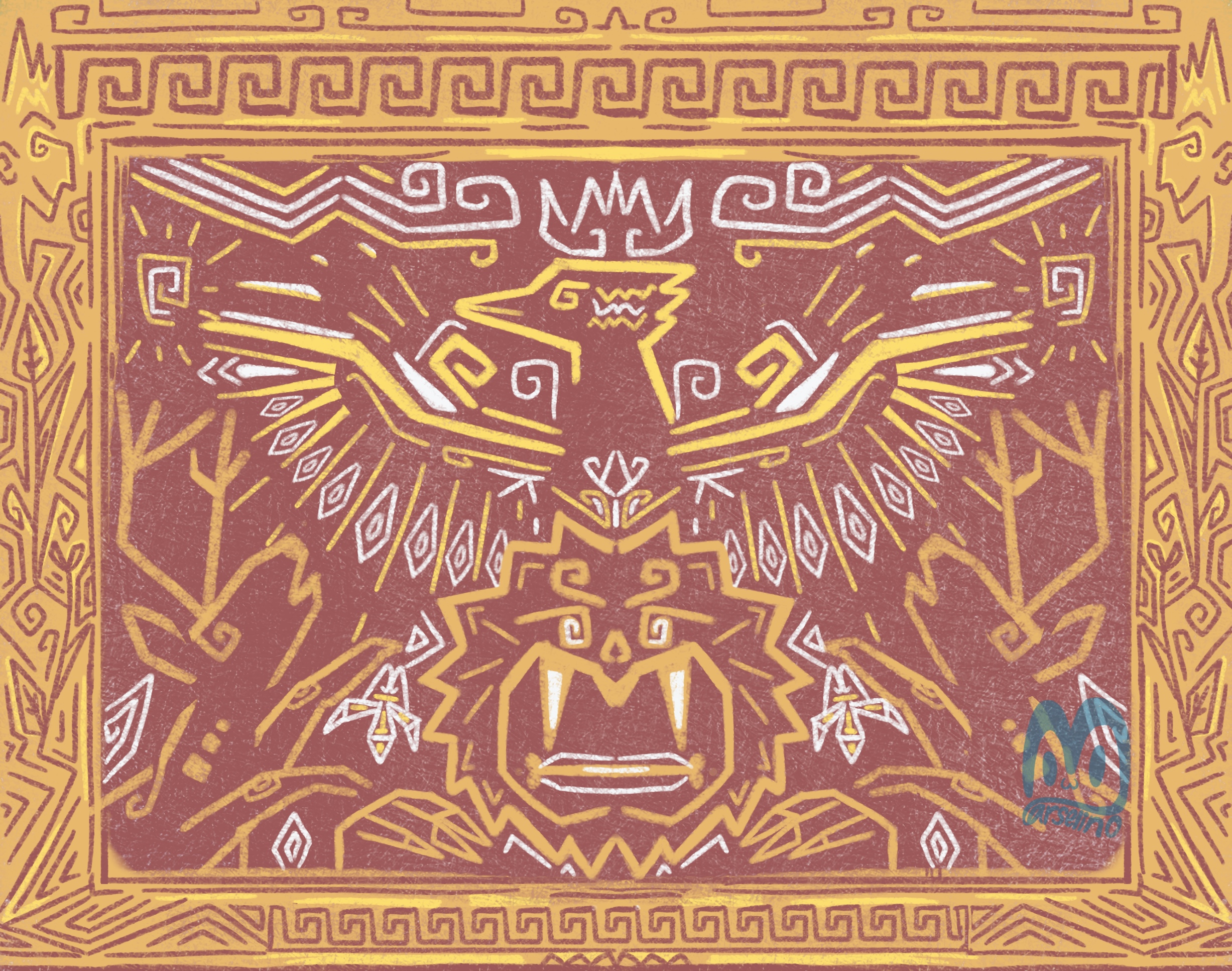 Pancatantra Pelatuk dan Singa | Ilustrasi Marselino