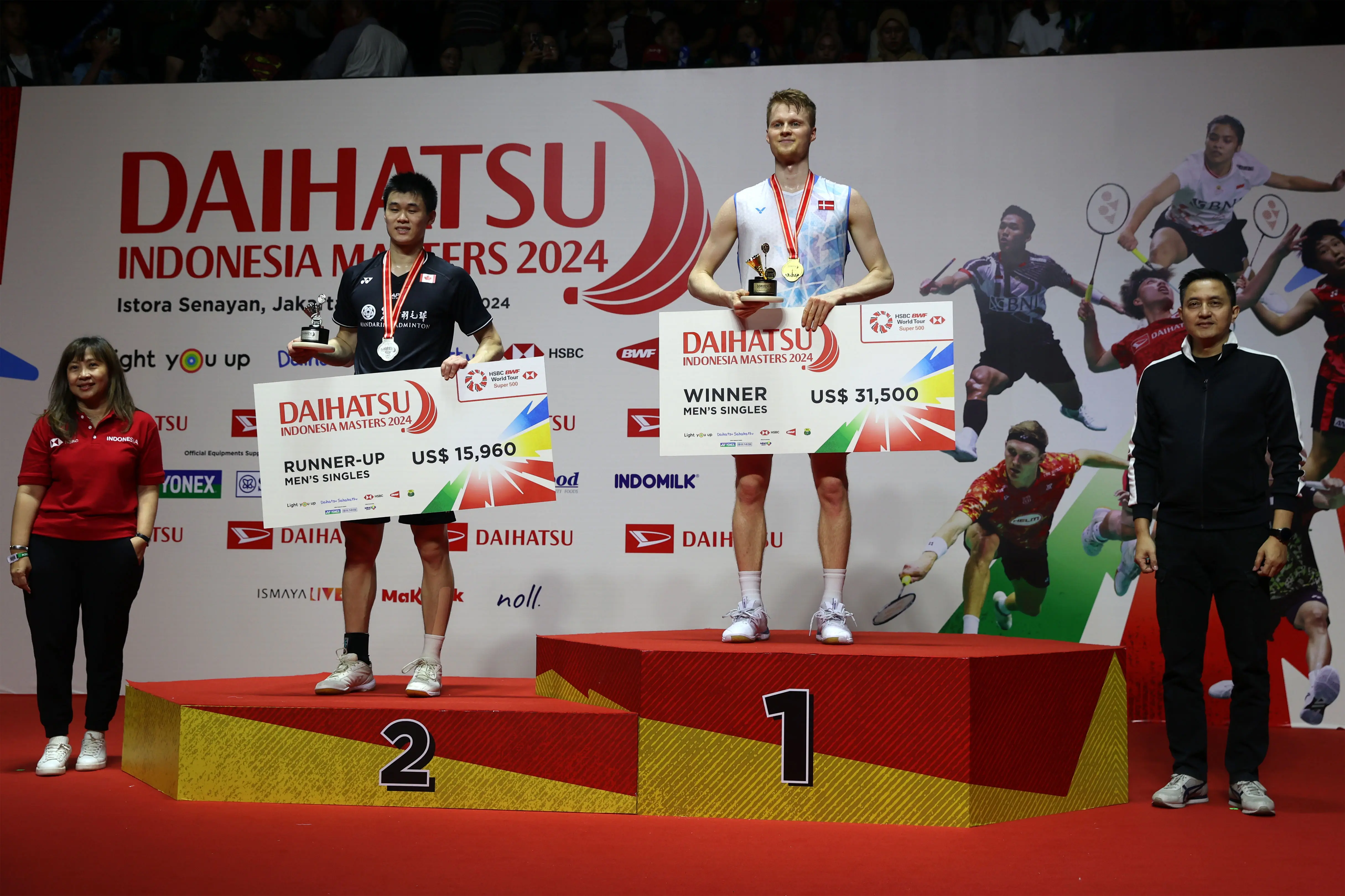 Podium Tunggal Putra Daihatsu Indonesia Masters Super 500 | pbsi.id