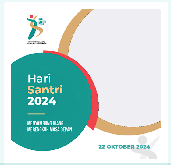 twibbon hari santri nasional 2024