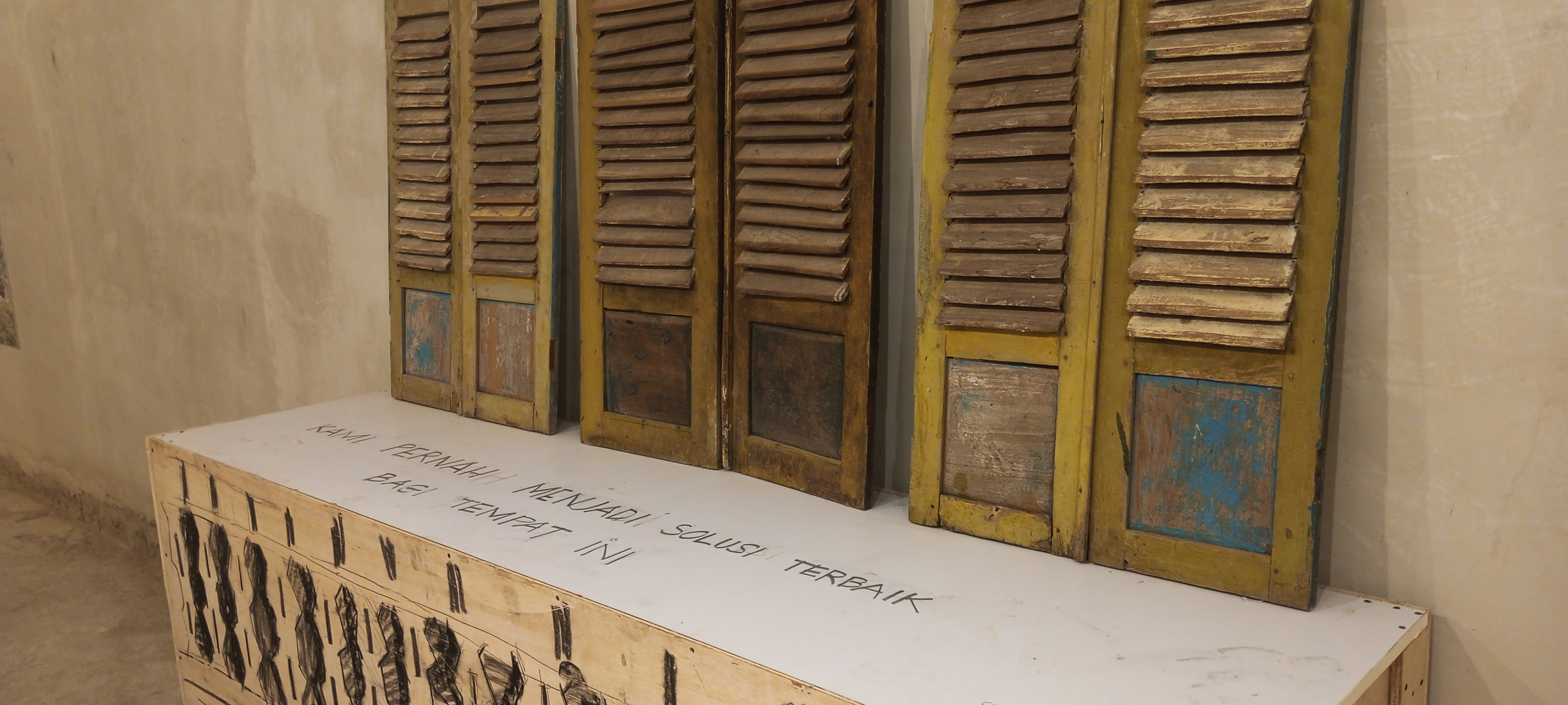 Panel Krepyak yang Terlupakan oleh Heritage and Sketch di pameran Reclaiming Identities | Dok. Almer Sophian 