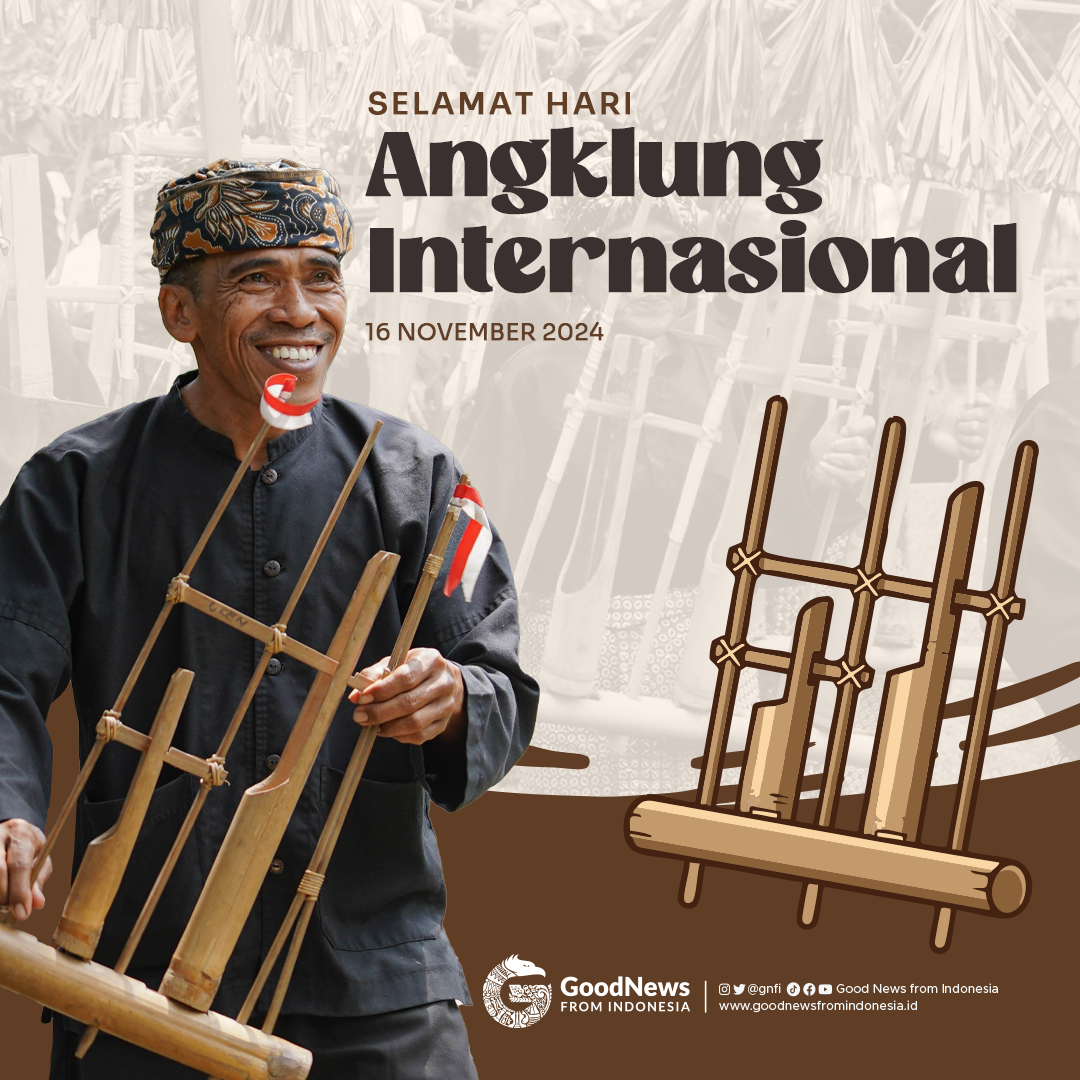 Poster Hari Angklung Internasional 2024 16 november
