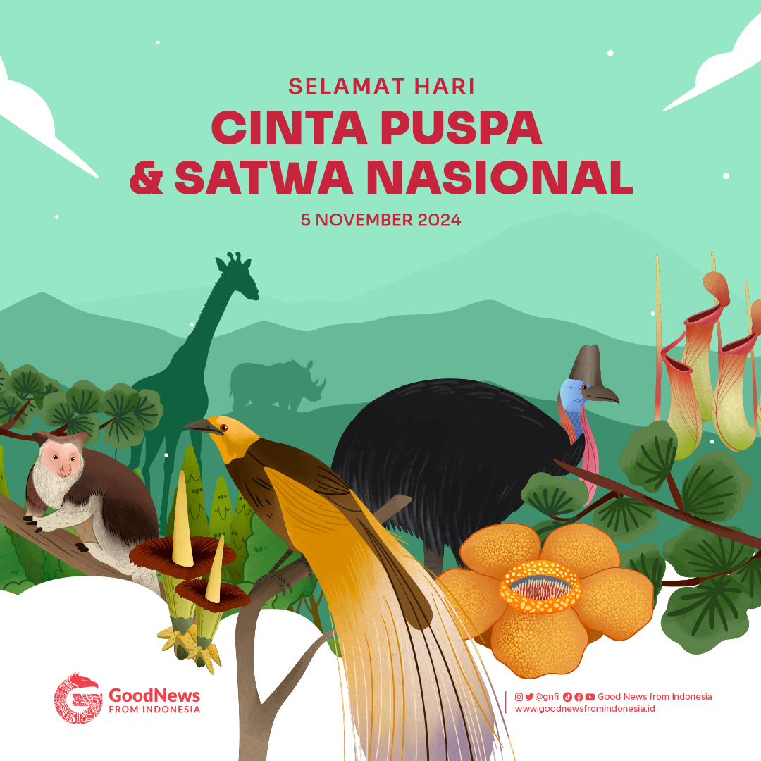 Poster Hari Cinta Puspa dan Satwa Nasional 2024