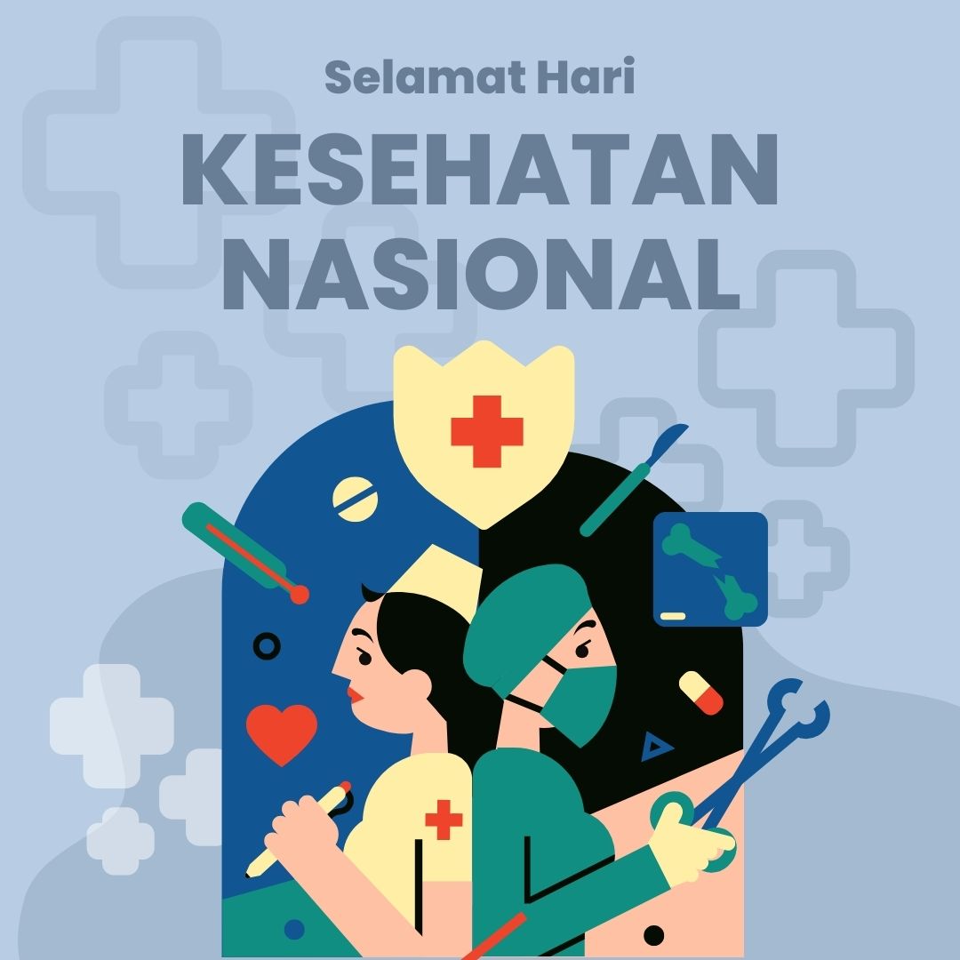poster selamat hari kesehatan nasional ke-60 tahun 2024 - 07