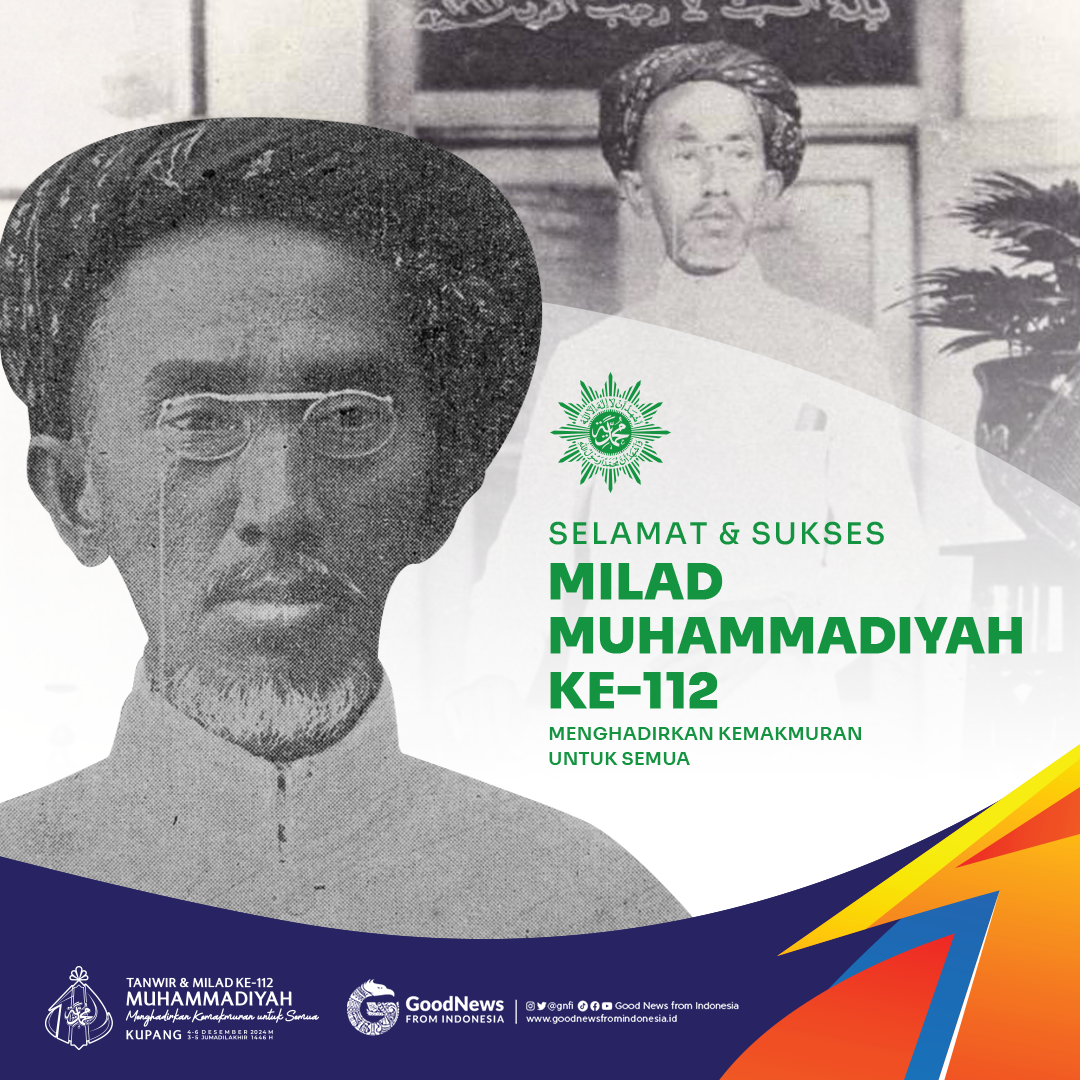 Poster Milad Muhammadiyah ke-112 tahun 2024
