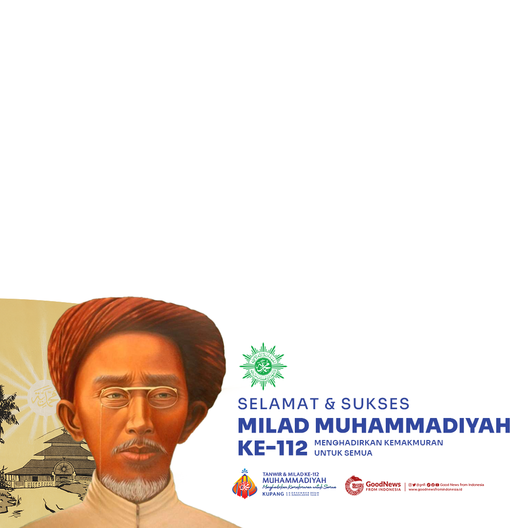 Link download twibbon milad muhammadiyah ke-112 tahun 2024