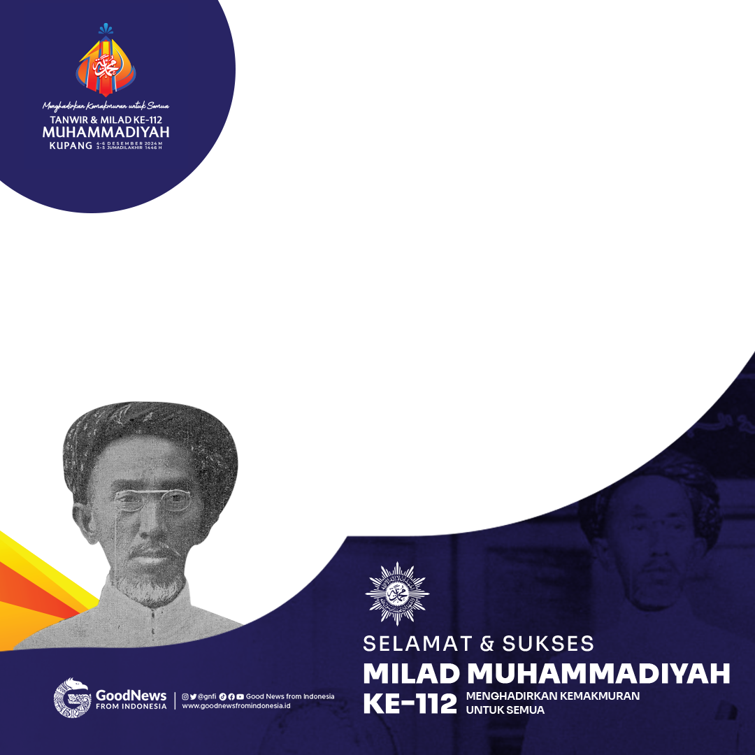 Link download twibbon milad muhammadiyah ke-112 tahun 2024