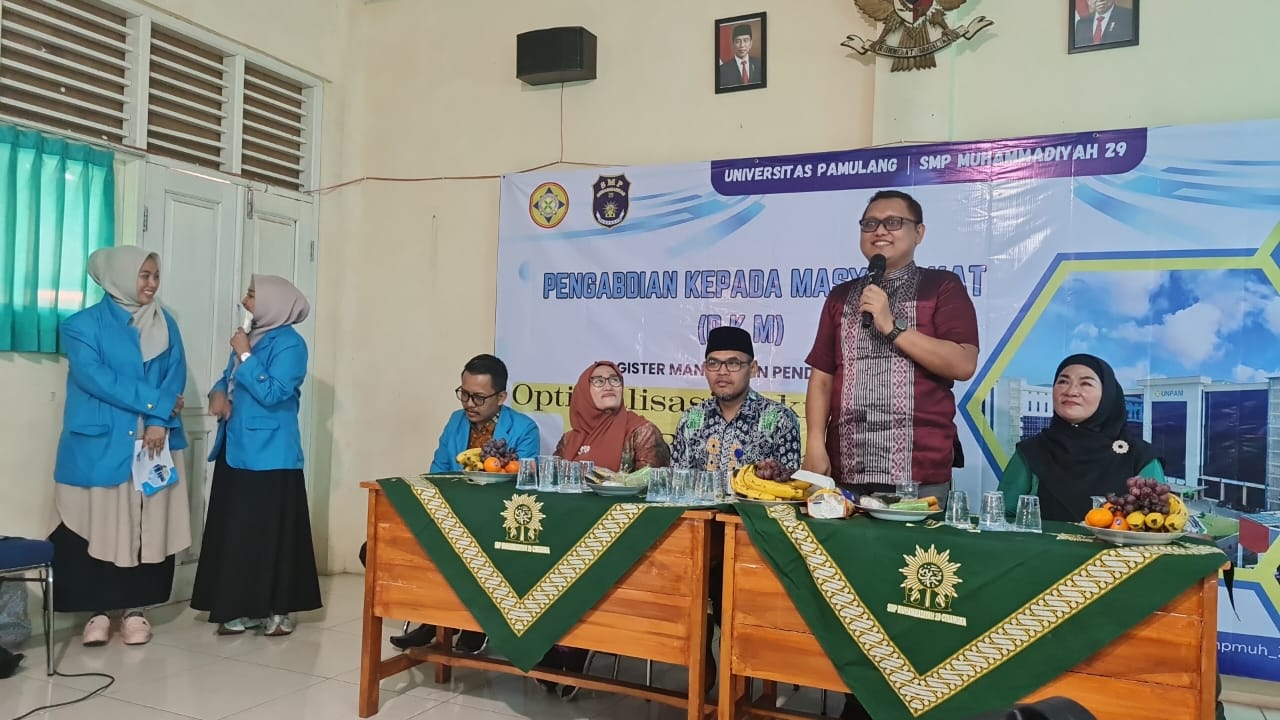 Kegiatan pembukaan lokakarya pendidikan di SMP Muhammadiyah 29 Sawangan. Sumber: Dokumentasi Pribadi