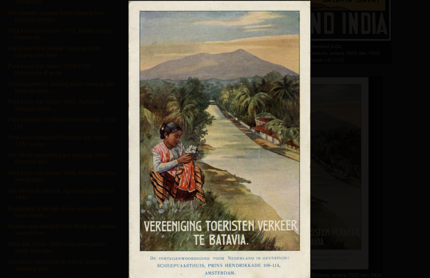 Iklan Pariwisata oleh Vereeniging Toeristenverkeer | Atlas van Stolk