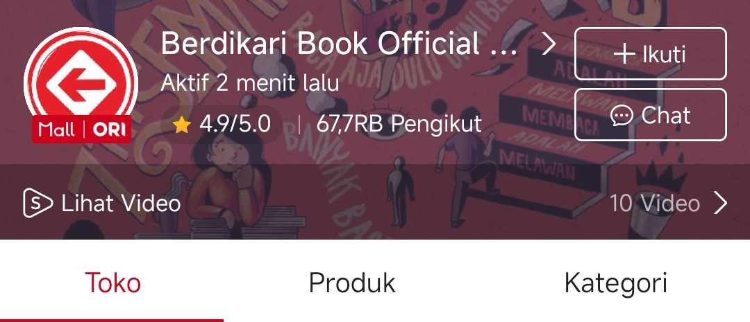 Berdikari Official Shop, sumber : dokumentasi pribadi