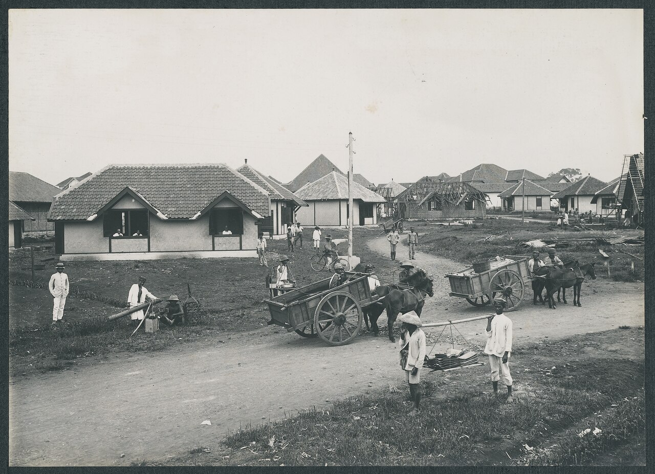 Pembangunan perumahan di Cihapit, Bandung pada tahun 1920