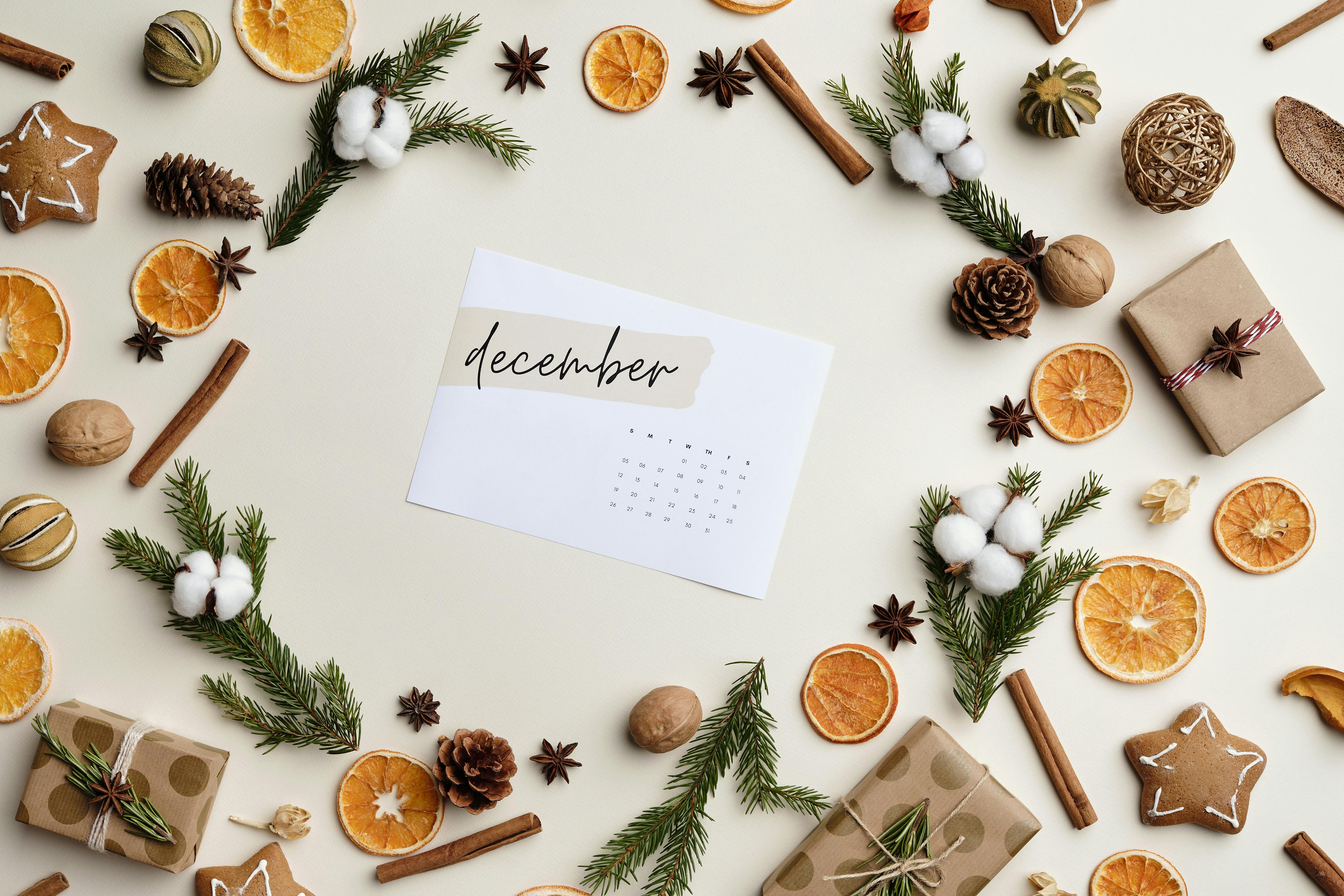 ilustrasi kalender bulan Desember