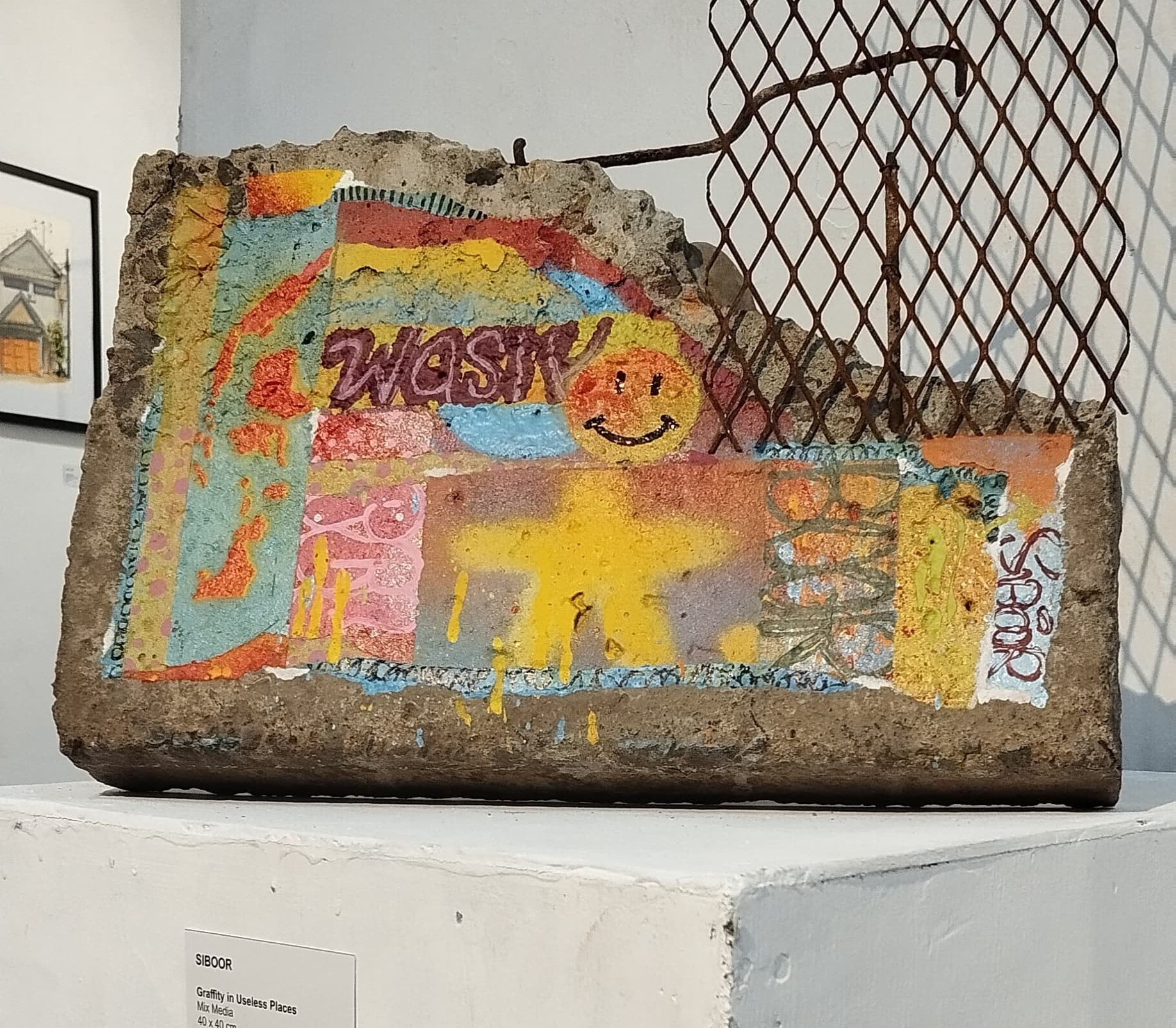 Sebuah foto mengenai karya seni, grafiti dalam event WasikOn Festivale