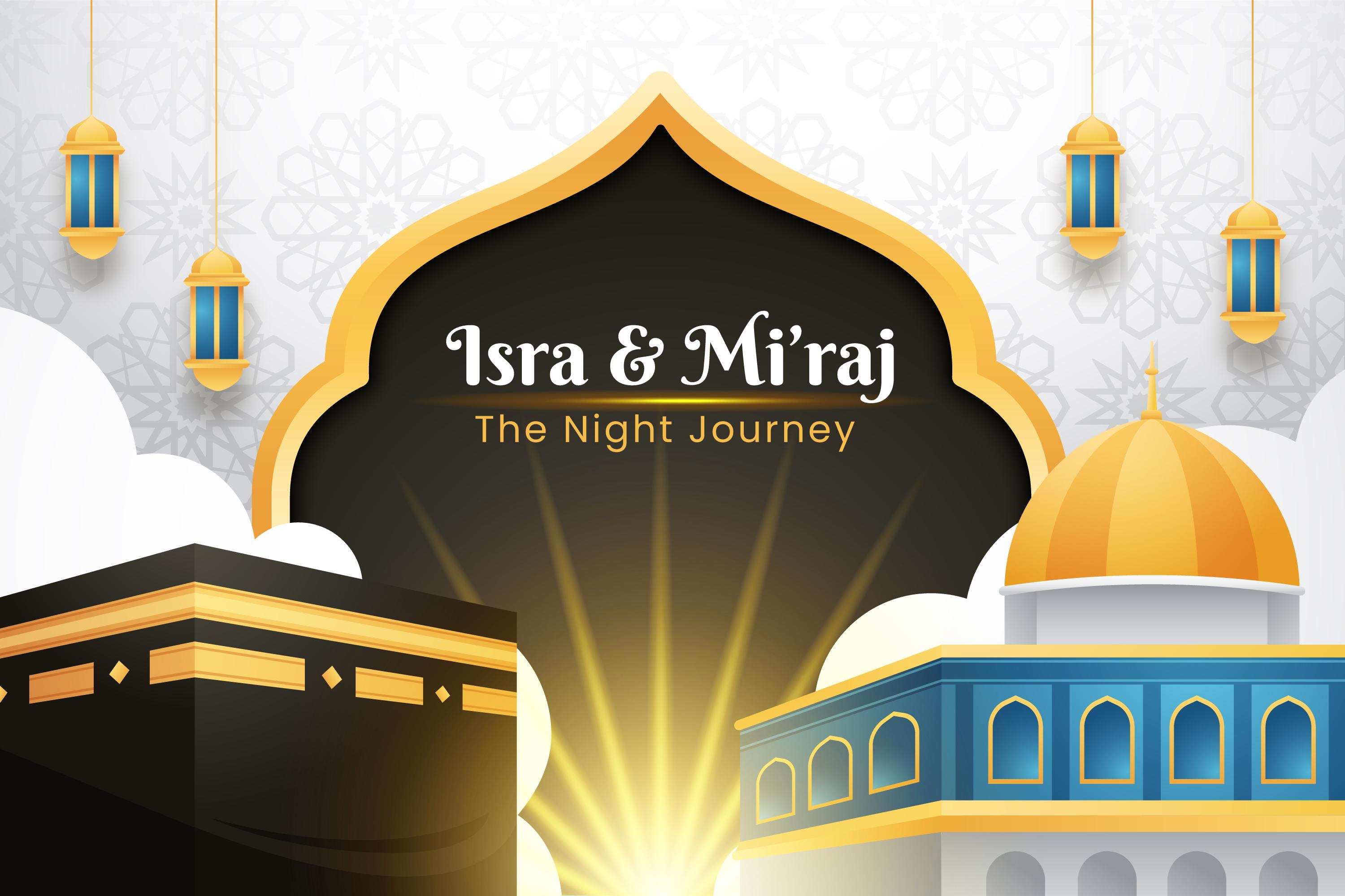 Gambar Banner Isra Mi'raj 2025 Nabi Muhammad SAW