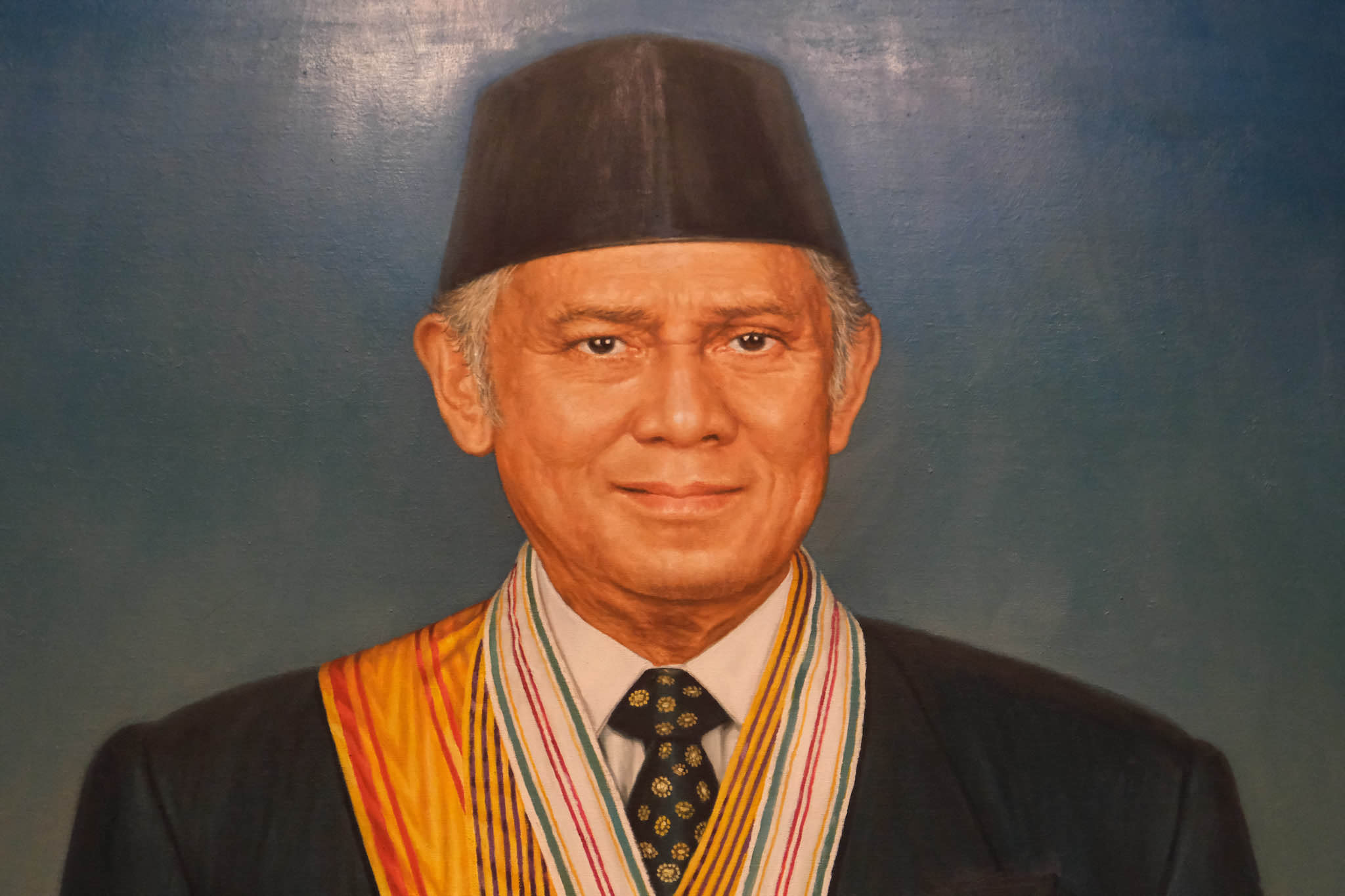 lukisan presiden BJ. Habibie di Galeri Kepresidenan Museum Kepresidenan