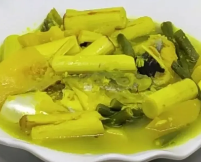 Juhu Singkah Uwei, makanan khas Suku Dayak
