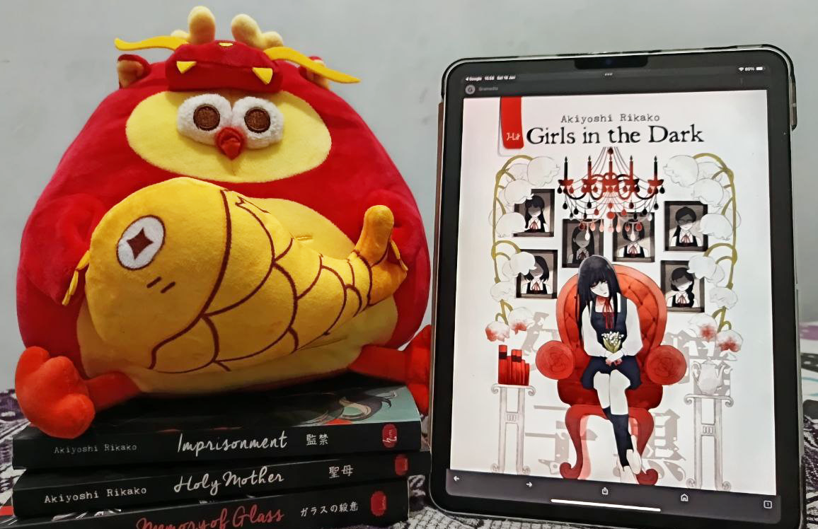 Sampul terbaru novel Girls in The Dark di iPad 
