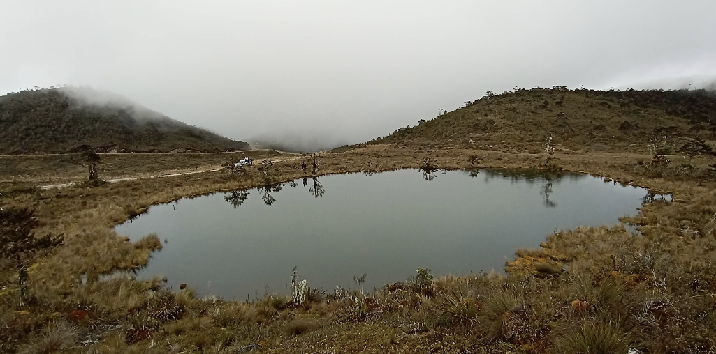 Keindahan Danau Habema saat berkabut
