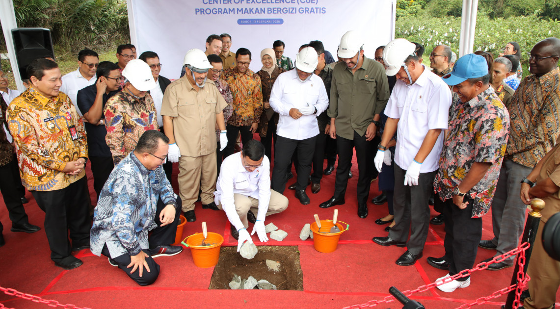 Kegiatan peletakan batu pertama CoE di ATP IPB | Foto: pom.go.id