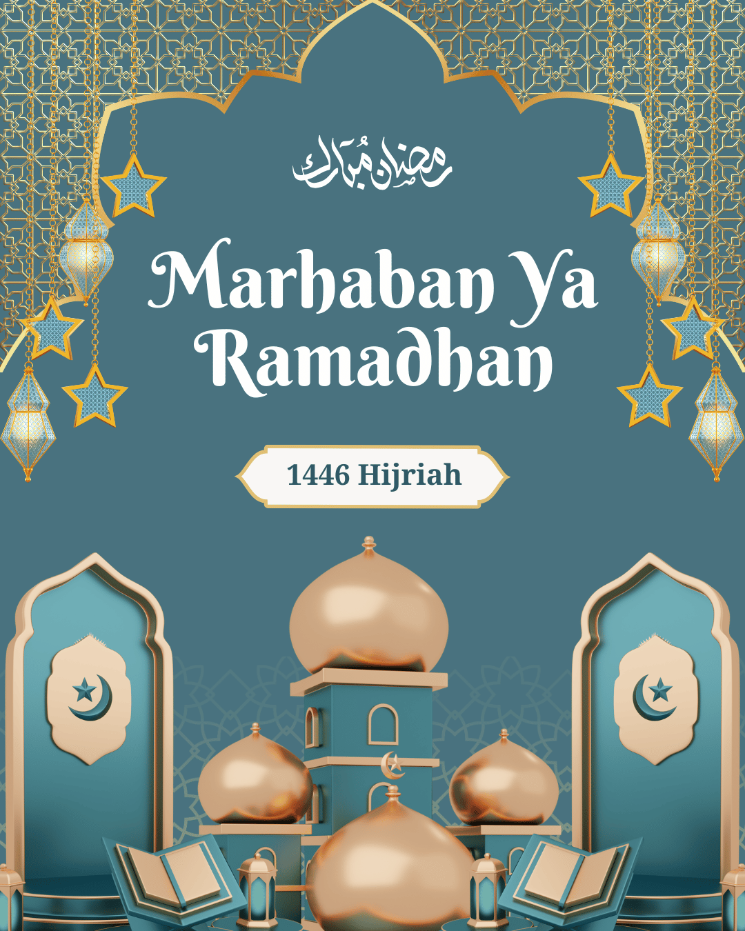 gambar poster marhaban ya ramadhan 1446 hijriah / 2025 masehi kode 21
