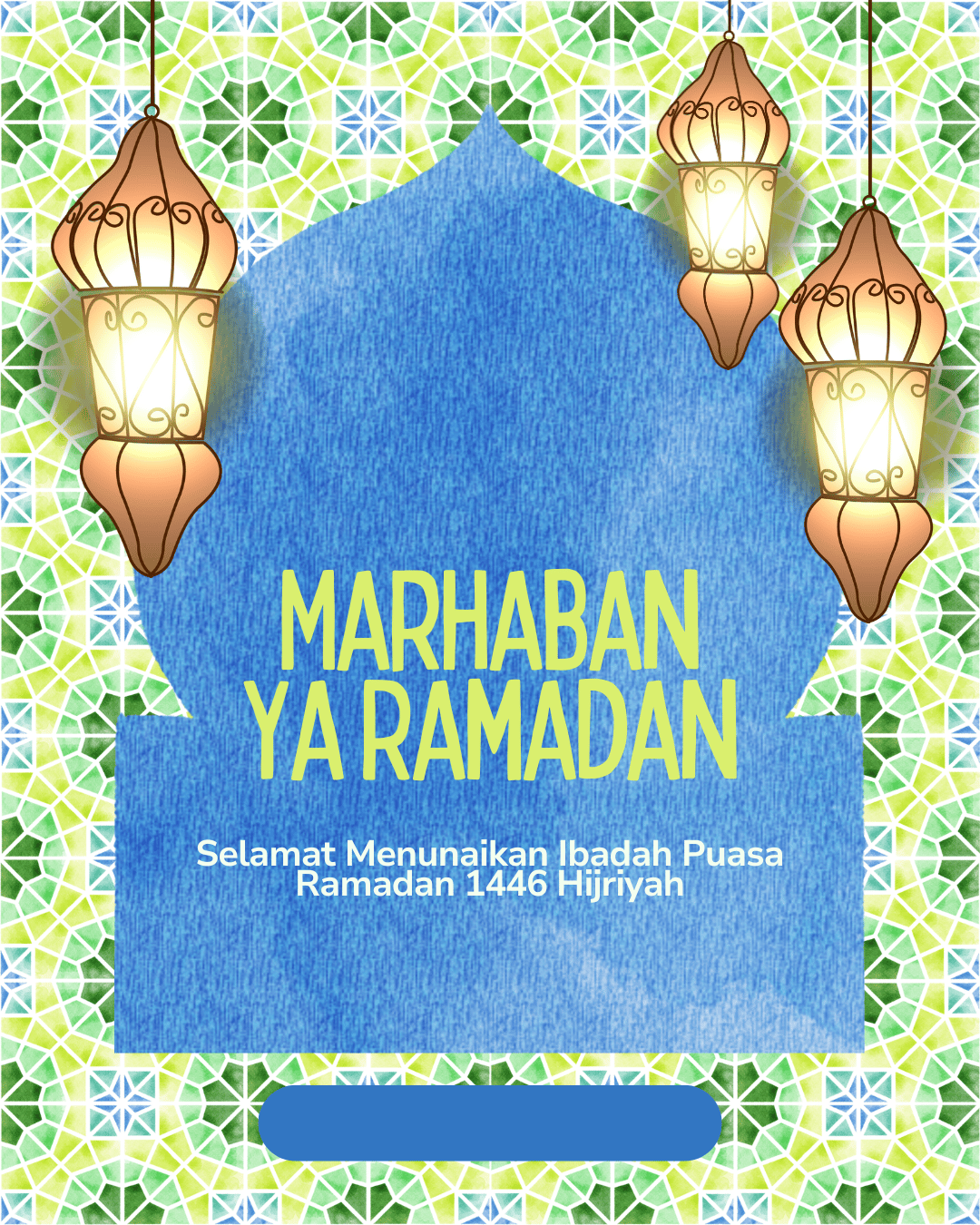 gambar poster marhaban ya ramadhan 1446 hijriah / 2025 masehi kode 28