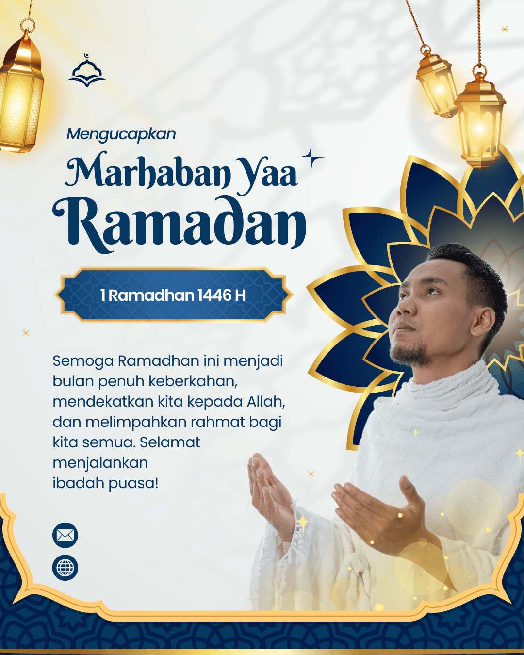 gambar poster marhaban ya ramadhan 1446 hijriah / 2025 masehi kode 35