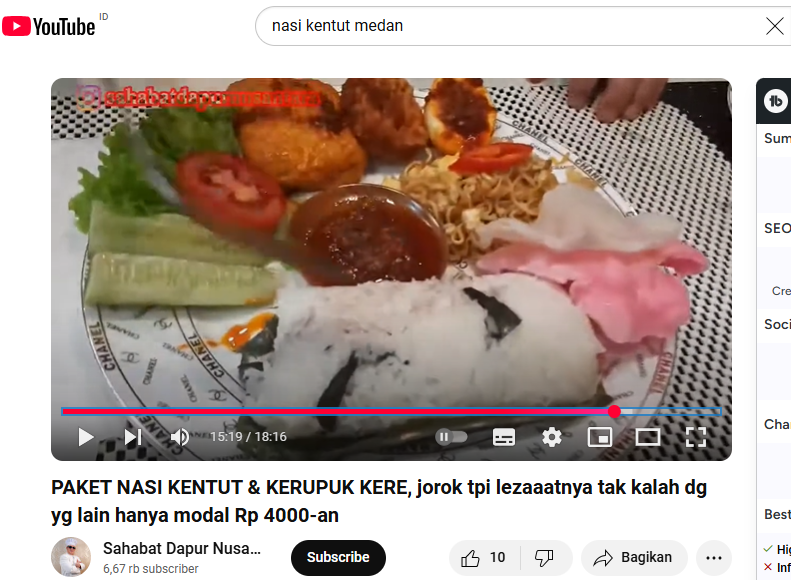 Youtube Sahabat Dapur Nusantara