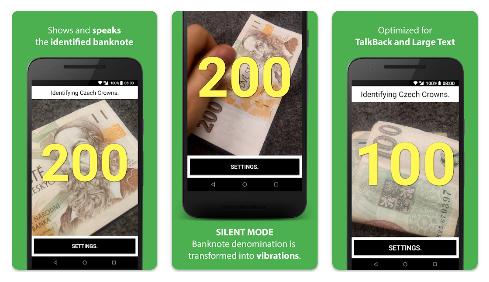 Tangkapan Layar Aplikasi Cash Reader