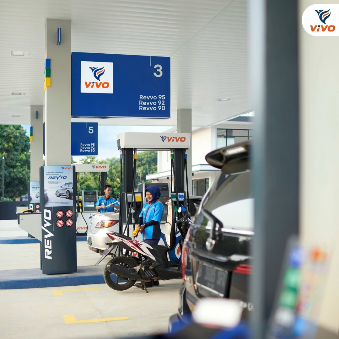 Salah satu SPBU Vivo Energy. Sumber Foto: Instagram @spbuvivo.