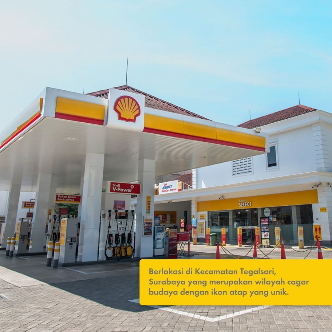 Salah satu SPBU Shell Indonesia di Kecamatan Tegalsari, Surabaya. Sumber Foto: Instagram @shell_indonesia.