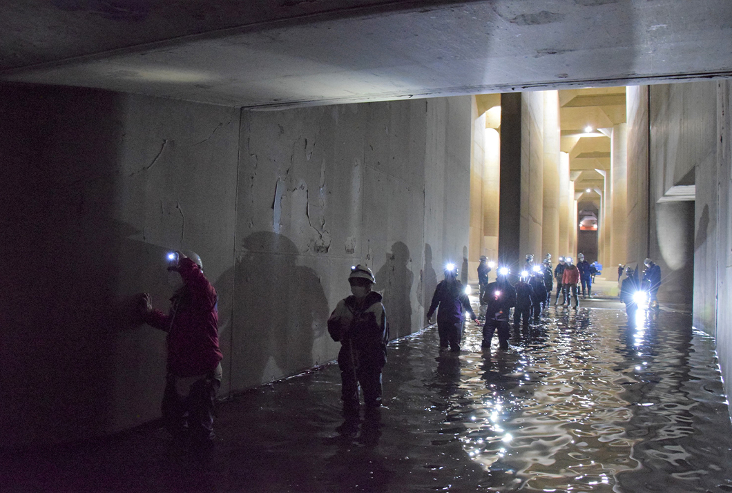 Keunggulan sistem drainase Jepang dapat untuk mengurangi dampak, menampung air, wisata, dan pelopor mitigasi banjir | Foto: (Ministry of Land, Infrastructure, Transport, and Tourism Japan)