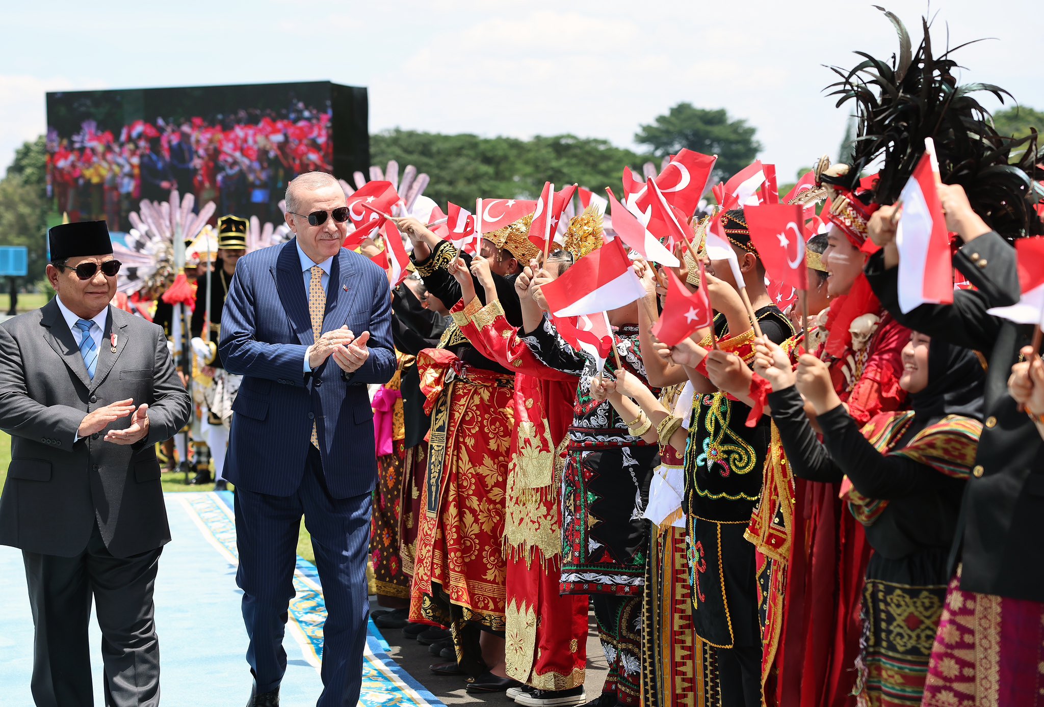 Prabowo dan Erdogan di Istana Kepresidenan Bogor | @tcbestepe on X