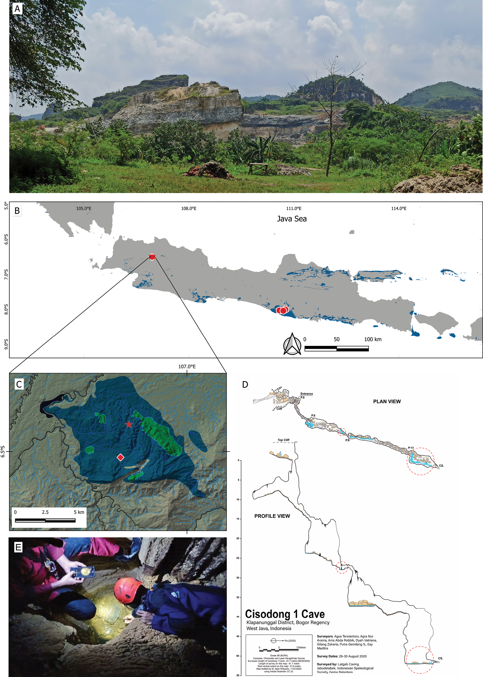 Persebaran dan habitat Barbodes klapanunggalensis (Sumber: Jurnal ZooKeys)