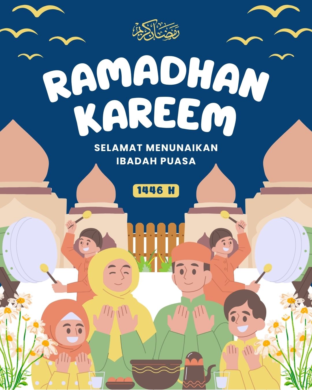 contoh poster ramadhan anak SD untuk pawai menyambut bukan ramadhan
