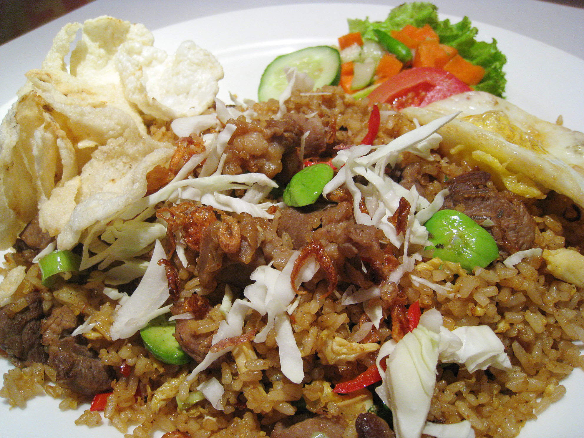 Ilustrasi Nasi Goreng Kambing | Sumber gambar: commons.wikimedia.org